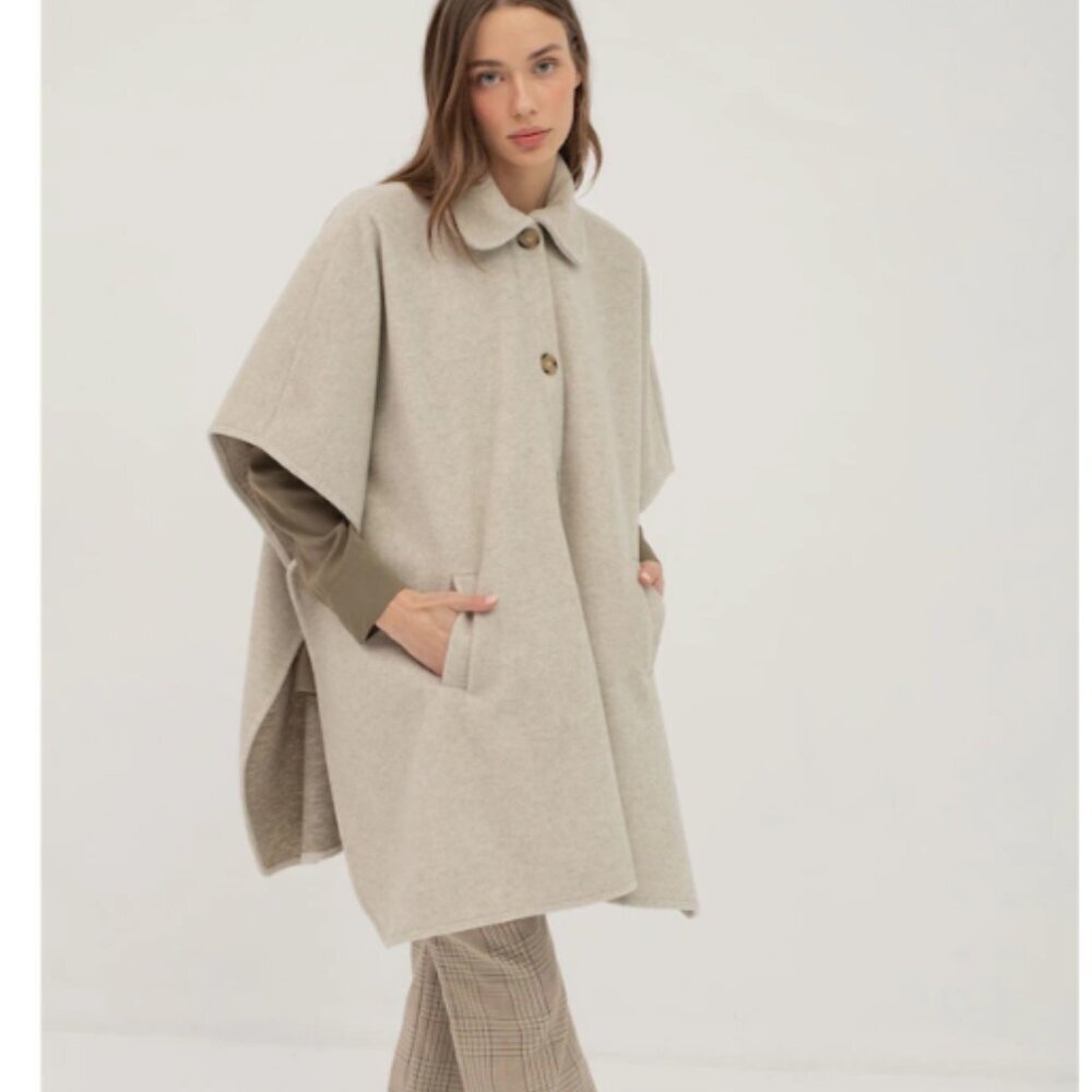 NWT Mus & BomBon Saja Cape Brown Check Plaid (Cuadros Marrón) | Made in Spain - Picture 2 of 15